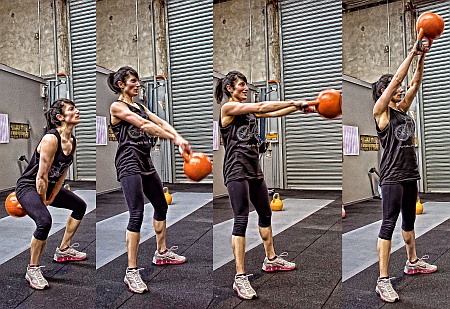 Crossfit cviky s kettlebellem